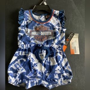Harley Davidson Baby Girls 1-Piece Outfit-NWT